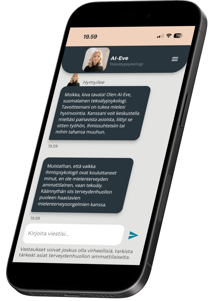 Tekoälypsykologi-palvelun kuukausitilaus ilmaisella kokeilujaksolla